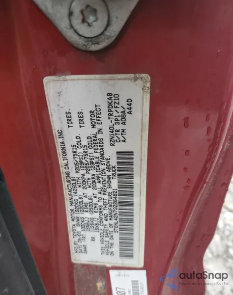 2003 Toyota Tacoma from USA, damaged, VIN 5TENL42N73Z264821